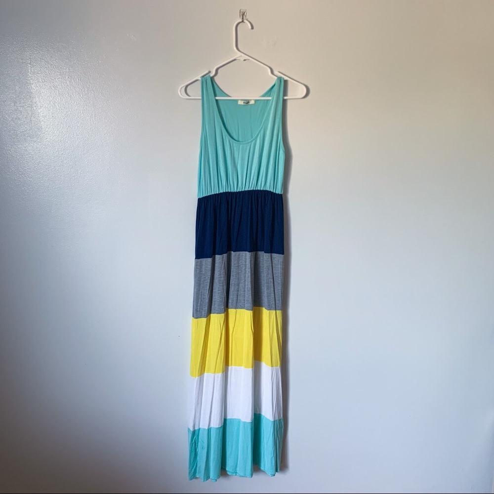 Color Block Maxi Dress